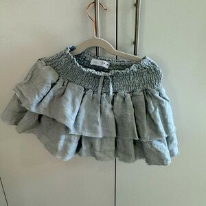 Zara baby blue cotton skirt